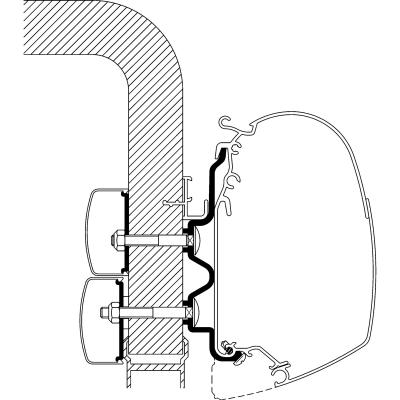 Product image of the product “Adapter für Hymer Exsis / Hymer Camp bis Bj. 2011 zu TO Serie 5 und 8, 5,50 m 5,50 m”